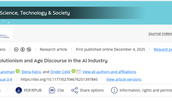 New publication! Techno-Solutionism and Age Discourse in the AI Industry